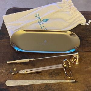 Smells Candle Co. Candle Accessory Set Gold